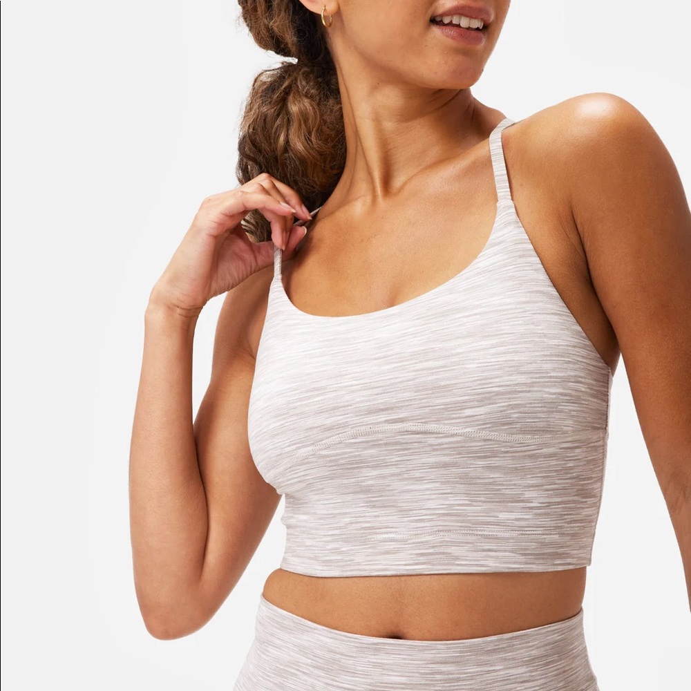 Outdoor Voices Flow Crop Top in Oatmeal